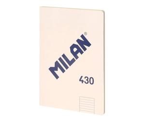 MILAN® Libreta encolada A4, cuadrícula de 5x5mm, 48 hojas A4, Papel de 95 gr/m², serie 1918, beige