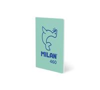 Milan - MILAN LIBRETA GRAPADA A5 24H PAPEL BLANCO 95GR LÍNEA 7MM COLECCIÓN 460 SINCE 1918 VERDE - Pack de 6 unidades 57252G24GR460