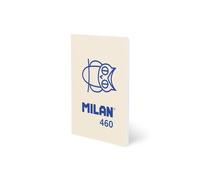 Milan - MILAN LIBRETA GRAPADA A5 24H PAPEL BLANCO 95GR LISO COLECCIÓN 460 SINCE 1918 BEIGE - Pack de 6 unidades 57251G24BG460