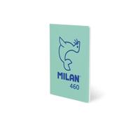 Milan - MILAN LIBRETA GRAPADA A5 24H PAPEL BLANCO 95GR LISO COLECCIÓN 460 SINCE 1918 VERDE - Pack de 6 unidades 57251G24GR460