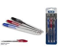 Milan P1 - Blíster con 3 bolígrafos, multicolor