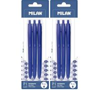 MILAN P1 Touch Boligrafos, Azul, 1 mm, 3 (Paquete de 2)