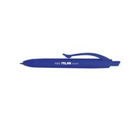 Milan p1 touch mini boligrafo de bola retractil - punta redonda 1mm - tinta con base de aceite - escritura suave - color azul (40 uds)
