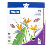 Milan pack de 24 lapices hexagonales de colores - mina gruesa 3.5mm -
