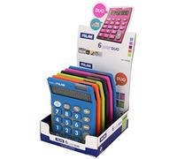 MILAN Pack de 6 calculadoras Touch Duo 10 dígitos colores surtidos