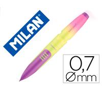 Milan Portaminas Compact Sunset 0,7 mm con Goma de Borrar Colores Surtidos