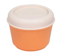 MILAN® Recipiente para alimentos hermético redondo 0,25 l, naranja-beige