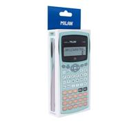 Milan silver m240 calculadora cientifica - embalaje de carton - color turquesa
