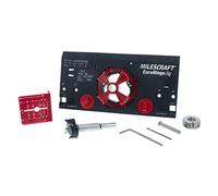 Milescraft, 1342 Euro Hinge Jig, Plantilla de bisagra oculta, guía de perforación, plantilla guía de taladro para armarios enmarcados y sin marco. La guía de taladro de metal produce agujeros de