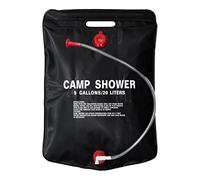 Milestone Camping 20739 - Ducha solar compacta y calefactora (20 L, 60 x 40 cm), color negro