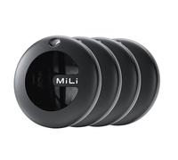 MiLi MiTag Duo Smart Tag para iOS y Android, Compatible con Apple Buscar y Google Localizador, Bluetooth Key Finder para Equipaje/Bolsos/maletín/Cartera, 4 Pack