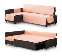 Milica Funda Acolchada Compatible con Sofa Cama Esquinero Friheten de IKEA | Protector Lavable y Elegante | Válido para Chaise Longue Izquierda o Derecha | Fabricado en España | Color: Salmon