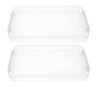 Milisten 2 Piezas Caja de Archivos de Plástico Blanco con Tapa PET ABS | Gran Capacidad, Diseño Sencillo y Elegante, Portátil, Fácil de Limpiar, Adecuado para Escritorio y Archivo