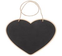 Milisten Letrero de Pizarra Borrable de Madera Negra, Ligero y Reutilizable, Tablero Colgante Creativo Adecuado para Cafeterías y Bares