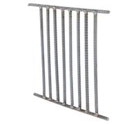 Milisten Rejilla de Acero para Estufa de Leña Construcción Resistente y Distribución Uniforme del Calor Adecuado para Barbacoas y Uso al Aire Libre