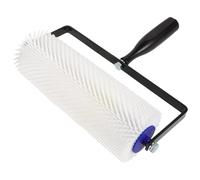 Milisten Rodillo Compuesto de Enrasado Púas, Rodillo para Brocha de Pintura de Plástico Blanco, Elimina Burbujas, para Autonivelado y Pintura Epoxi en Suelo de Cemento