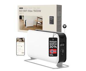 Mill WiFi Max Calefactor Portátil 1500W, Calefactor Eléctrico Inteligente con App, Calefactor para Baño 18-22 m², Radiador Eléctrico WiFi de Bajo Consumo para el Hogar, Silencioso