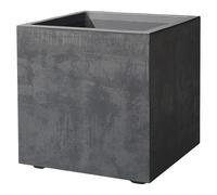 Millennium Macetero para plantas (Dimensiones externas (L x An x Al): 39 x 39 x 39 cm, Plástico, Antracita)