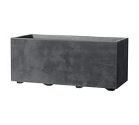 Millennium Macetero para plantas (Dimensiones externas (L x An x Al): 59 x 25 x 25 cm, Plástico, Antracita)