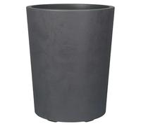 Millennium Macetero redondo Rund (Dimensiones externas (Ø x Al): 43,5 x 53,5 cm, Fabricado con plástico reciclado, Antracita)