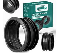 Millto™ Accesorio reductor para tubo de desagüe de canalones 100/110 Conector de manguera de goma Accesorio de ajuste para canalones Junta de acoplador para sistema de agua de lluvia