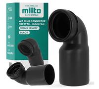 Millto™ Codo de conexión para inodoro colgante de pared, 110 x 90 cm, conector de desagüe 90º Geberit, pieza de conexión para inodoro, sistemas de alcantarillado