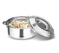 Milton Cacerola de acero inoxidable aislada Galaxia 1000 | 40 onzas| 1.26 cuartos Cuenco térmico para servir, mantiene la comida caliente y fría durante largas horas (Plata, 1000 ml | 4.2 tazas)