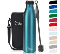 Milu Termo Botella de Agua 500ml, 750ml, 1l - Acero Inoxidable - Aislamiento de Vacío de Doble Pared - Libre BPA (Verde, 750ml)