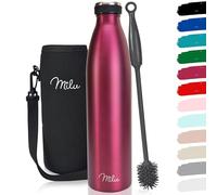 Milu Termo Botella de Agua 500ml, 750ml, 1l - Acero Inoxidable - Aislamiento de Vacío de Doble Pared - Libre BPA (Berry, 750ml)