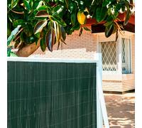 Nortene | Mimbre Ecológico Lop Verde 2x3 M | Cerramiento Sostenible de Alta Durabilidad | Decorativo para Jardín, Terraza y Balcón