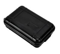 Mimdixy Caja de Almacenamiento en seco, pequeña Caja a Prueba de Agua, Caja de Almacenamiento de Supervivencia con Espuma compacta para Senderismo, Viajes, Camping y Pesca al Aire, (Negro XL)