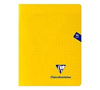 mimesys 17 x 22 cm (a cuadros Polypro libreta grapada con 48 hojas - amarillo