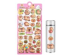Mimoqk Paquete de calcomanías para niños, hojas de calcomanías de dibujos animados, etiquetas reutilizables para manualidades, decoraciones divertidas, para infantiles, aula, álbumes de