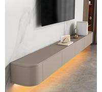 MIMRTIMI Mueble de TV de Madera Mesa de TV Montado en la Pared Blanco Mueble para TV para Salón, Dormitorio