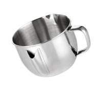 MINAOLULUS Recipiente para Grasa con Colador de Acero Inoxidable 304, Filtro de Aceite con Mango Ergonómico y Diseño Práctico para Separar Sopa y Aceite en Cocina