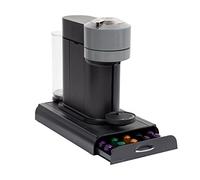 Mind Reader Nespresso - Organizador de encimera de cajón de cápsulas, soporte para cápsulas de café, almacenamiento, 9.21 x 15.94 x 2.36 pulgadas, color negro