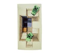 Minecraft, algodón, Beige, 140 x 70 x 2 cm