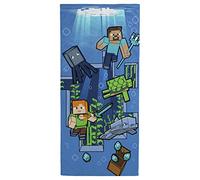 Minecraft Aventura Submarina Toalla de Playa 71cm x 147cm 100% Algodón