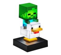 Paladone Lámpara Minecraft Chicken Jockey Icon Mini figura iluminada 12 cm para escritorio