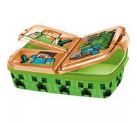 Minecraft Fiambrera Sandwichera Infantil con Múltiples Compartimentos