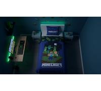 Aymax! Funda nórdica Minecraft Steve Creepers para cama 90 140x200 + funda de almohada