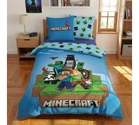 Minecraft Funda Nórdica Niños 140x200 + Funda 63x63 Ready to Survive
