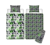 Minecraft - Juego de Ropa de Cama (tamaño Individual, Reversible, 10,5 TOG)