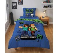 Minecraft Steve Alex Creeper Funda Nórdica Cama 90 140x200 + Funda 63x63