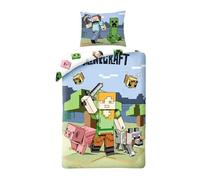 Minecraft Steve Alex Creeper Funda Nórdica Cama 90 140x200 + Funda Almohada