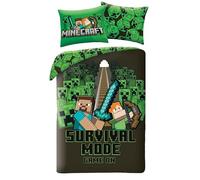 Minecraft Survival Mode Funda Nórdica Cama 90 140x200 + Funda Almohada