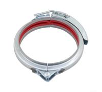 Minflora Abrazadera de tubería de acero galvanizado, clips de 80-300 mm con mecanismo de liberación rápida para conductos redondos, mangueras y barriles, accesorios de fontanería industriales HVAC de