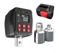 Minflora Adaptador de par electrónico de 1/2 pulgada, llave dinamométrica de pantalla digital para uso automotriz e industrial (200 N)