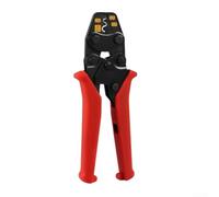 Minflora Alicates de crimpado de terminales de trinquete, crimpadora ergonómica de alambre para terminales no aislados, acero de alto carbono, herramienta compacta para talleres (HS-2MA)