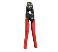 Minflora Alicates de crimpado de terminales de trinquete, crimpadora ergonómica de alambre para terminales no aislados, acero de alto carbono, herramienta compacta para talleres (HS-16MA)